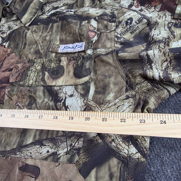 Bimini Bay Camo Men's Large Short Sleeve Button Up Fishing Hunting Outdoors - Picture 8 of 9